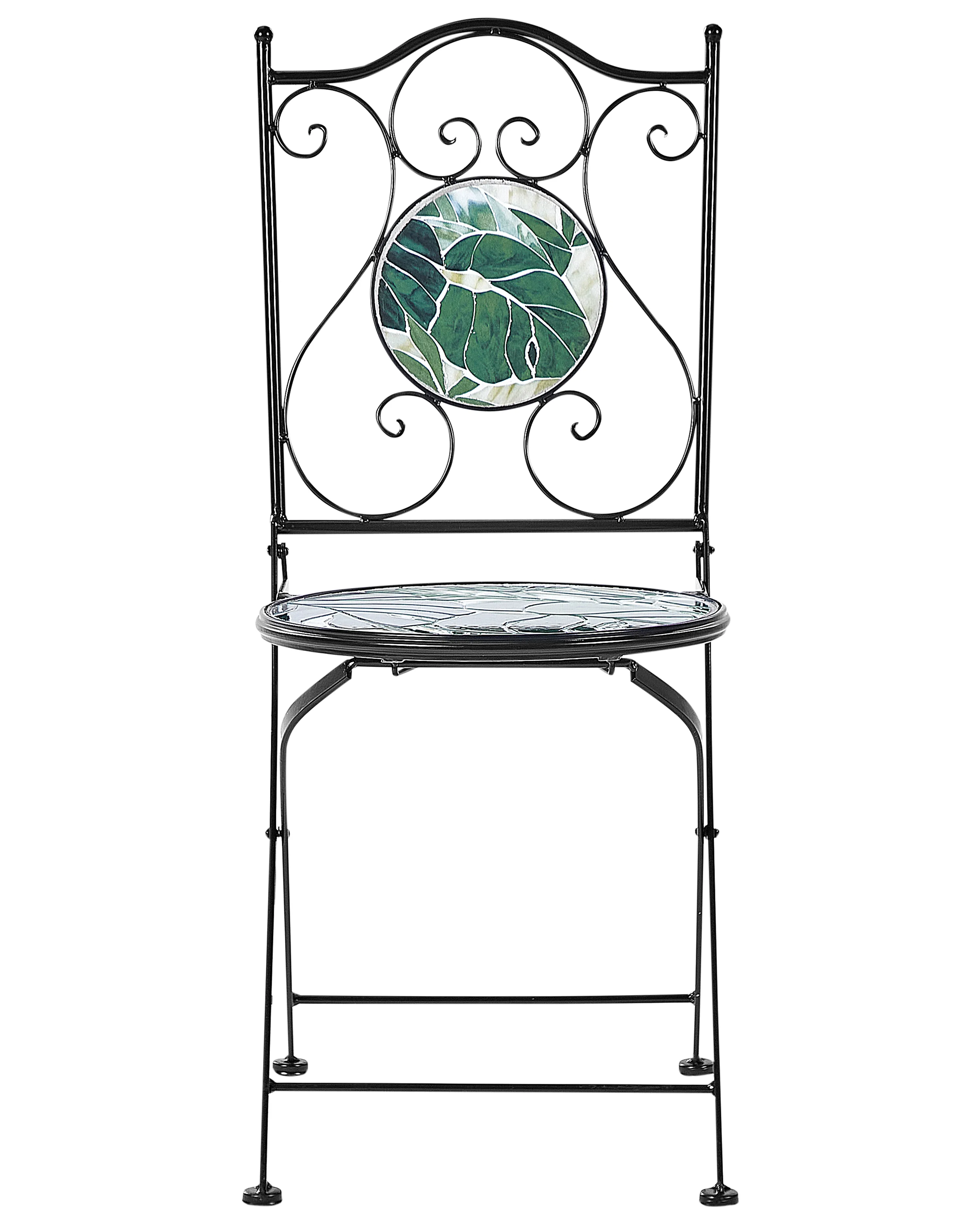 Set van 2 tuinstoelen COZZANA Metaal Zwart
