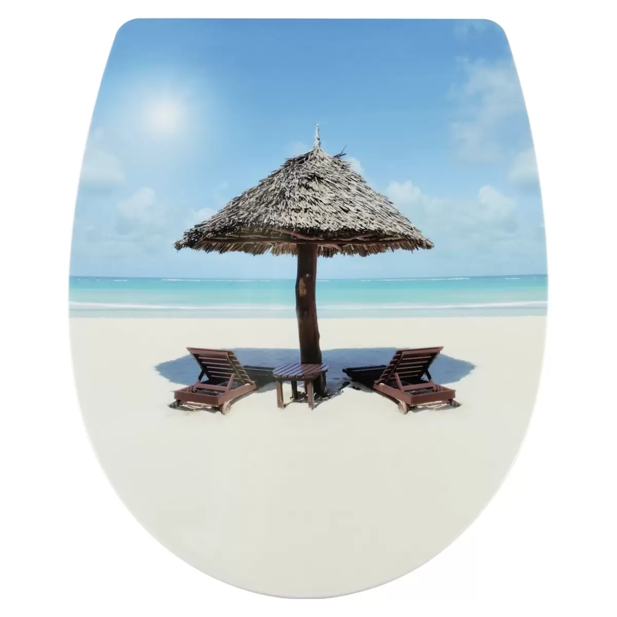 WC Sitz Beachlife Blau