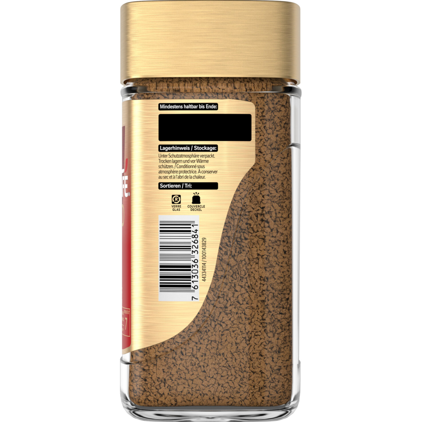 Nescafé Gold Decaf löslicher Kaffee Glas