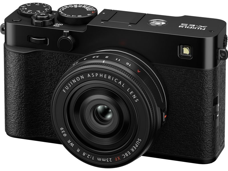Fujifilm X-E5 XF 23mm F/2.8 Kit Schwarz Spiegellose Digitalkamera mit einem leichten, kompakten Gehäuse mit Objektiv
