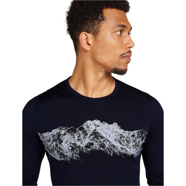 T-shirt thermique ICEBREAKER M 200 OASIS LS CREWE REMARKABLES MIDNIGHT NAVY