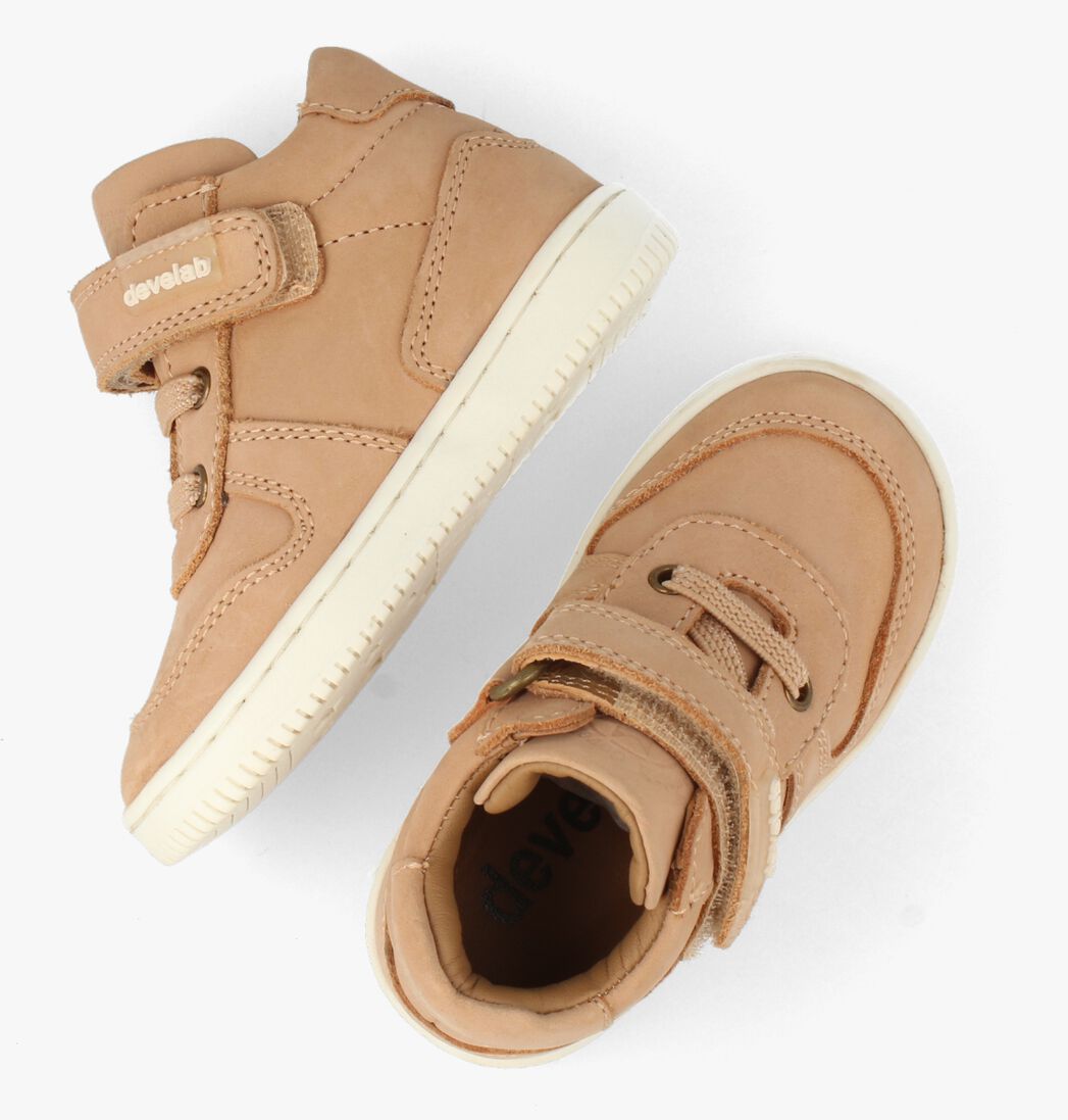 DEVELAB cognac develab hoge sneaker 44331