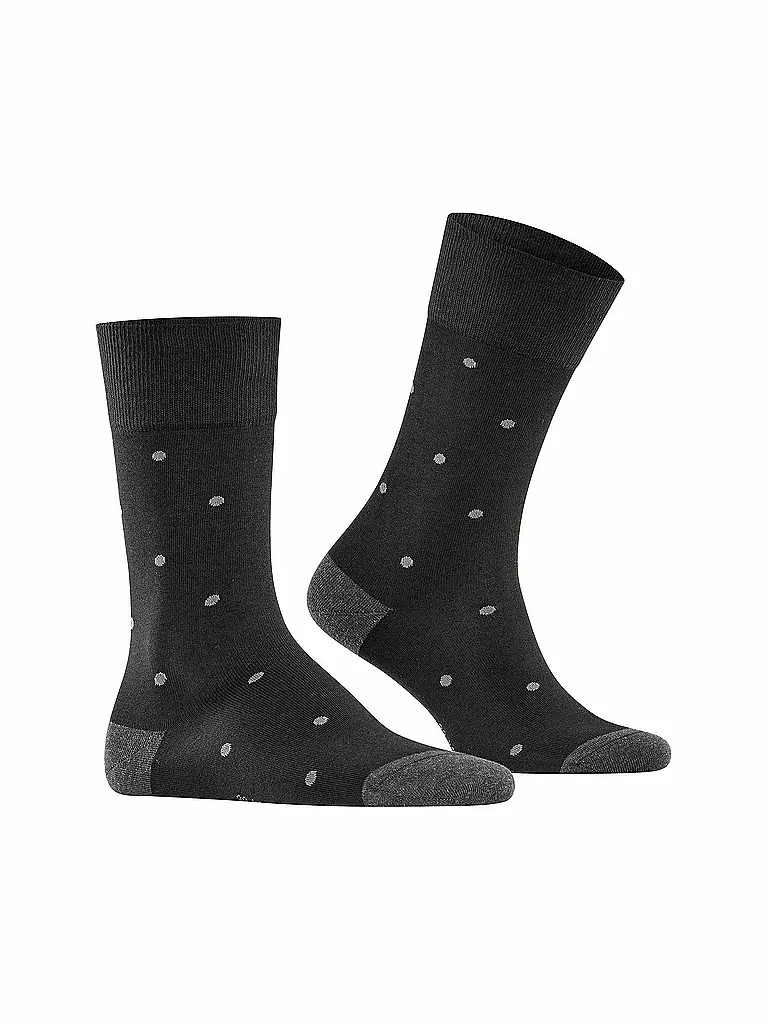 FALKE Socken Dot anthracite mel. grau