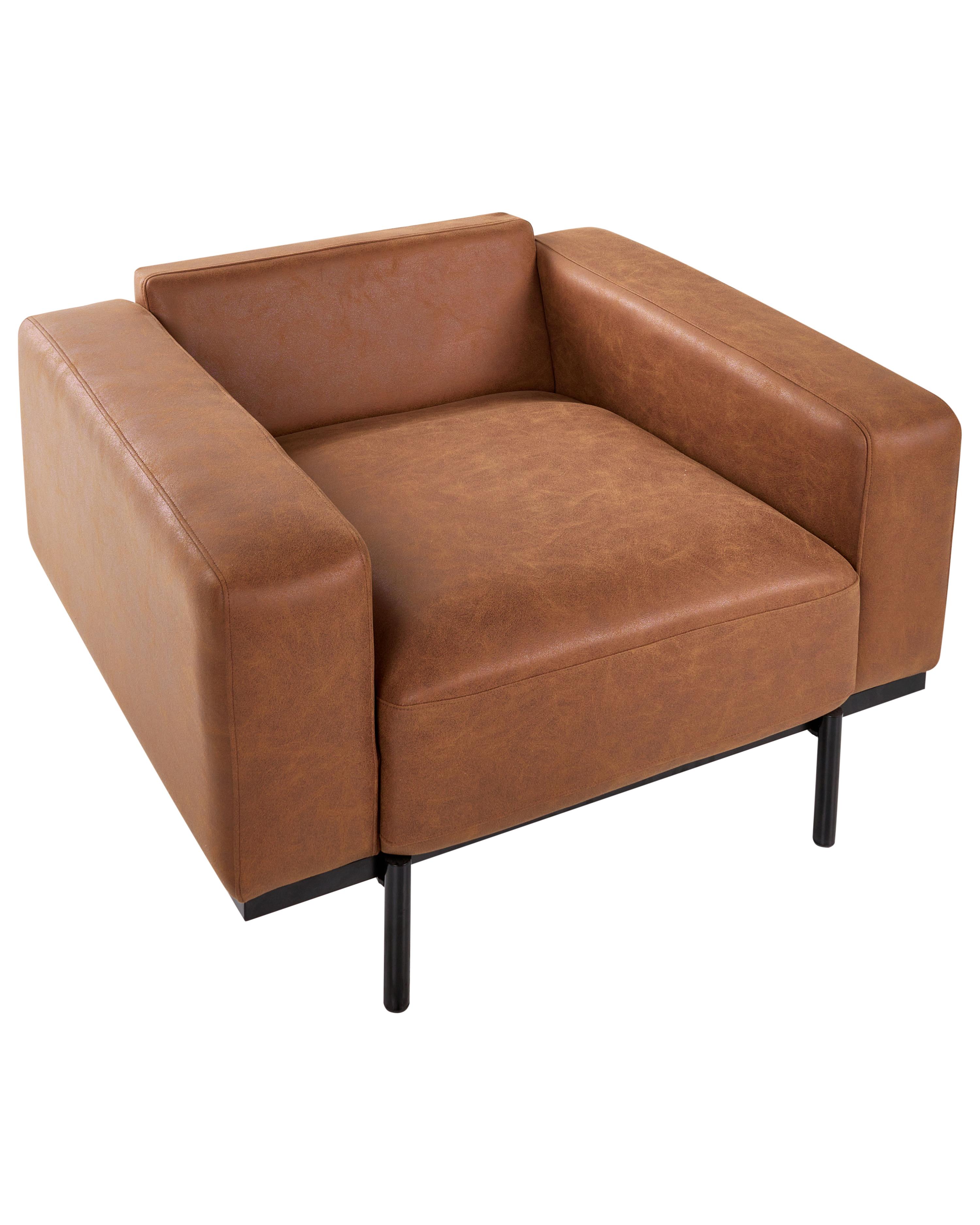 Fauteuil SOVIK Kunstleer Bruin