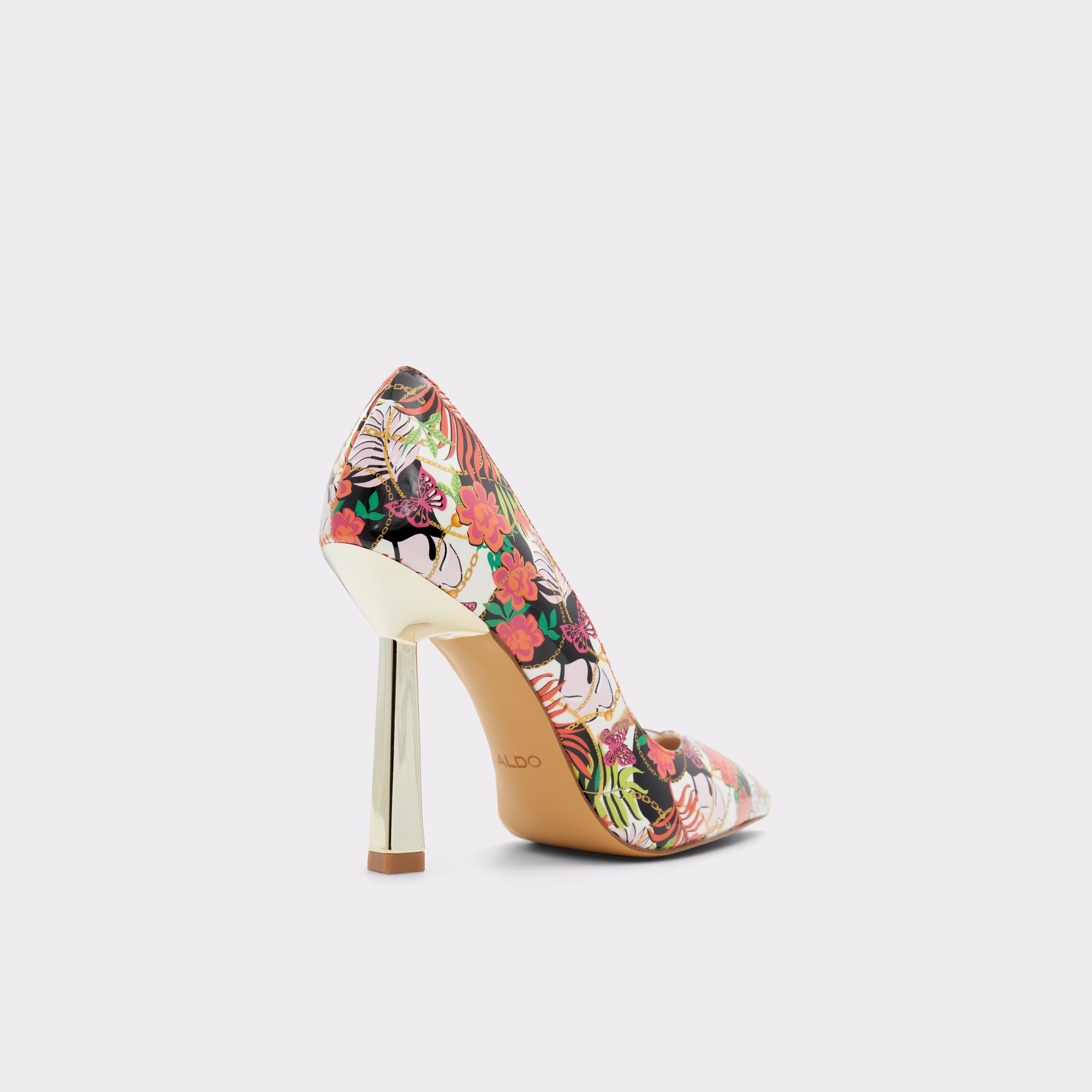 Paisley White Multi Women Pumps