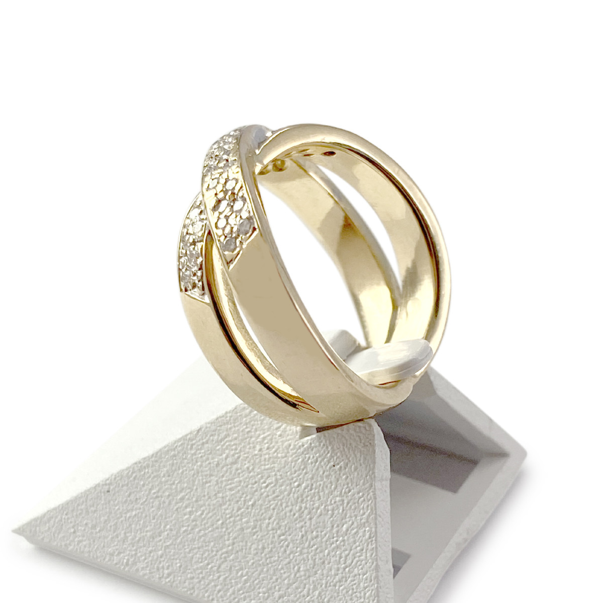 Bague d'occasion or 750 jaune diamants