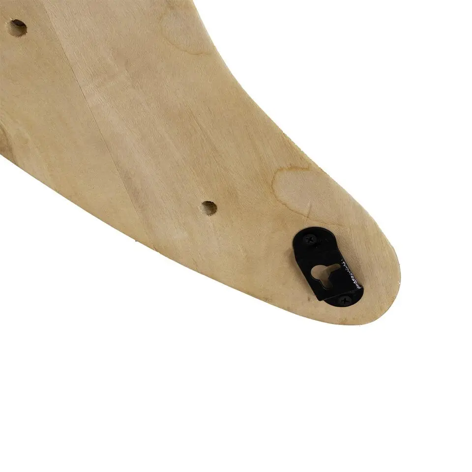 kapstok Naturel Mangohout - 6 Haken - 100x4x24cm - Mirthe