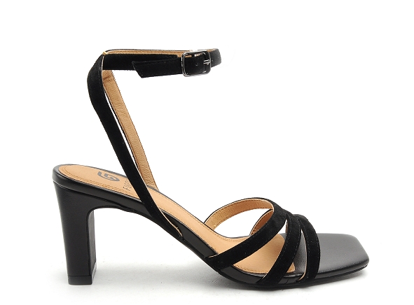 Fugitive nu pieds talons femme imulou noir