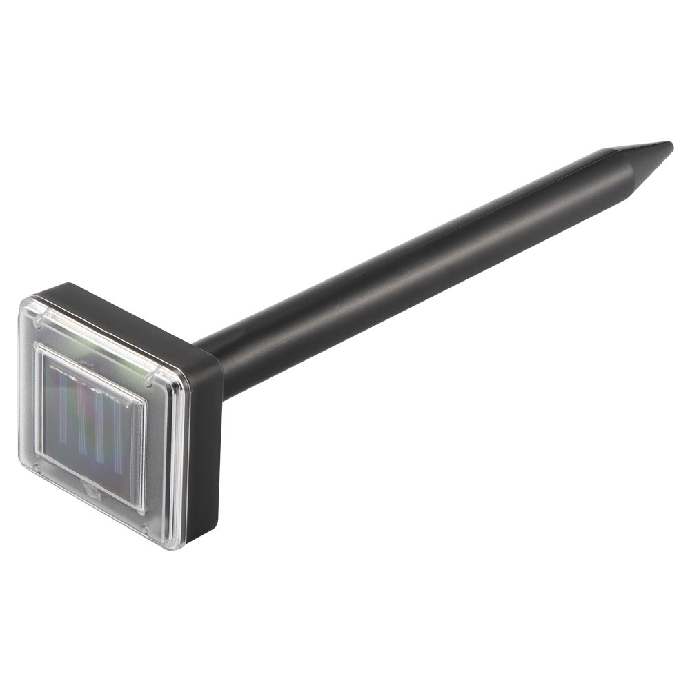 (2er Set) Ultraschall Schädlings Bekämpfer Wildtier Abwehr Infrarot Schreck (Solarbetrieben) - Schwarz