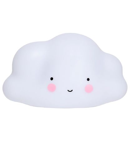 A Little Lovely Company Nachtlicht - 24, 5 cm - Cloud - Weiß