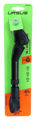 BEQUILLE VELO LATERALE URSUS KING MINI NOIRE 16-20-24  RENFORCE REGLABLE - SUPPORT 35Kgs (LIVRE SUR CARTE)