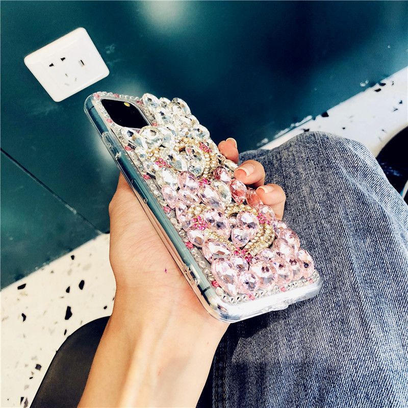 Mobby - Strass-telefoonhoesje voor iPhone en Samsung