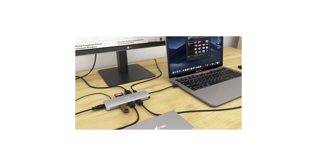 i-tecUSB-C Metal Nano dockingstation  (Grijs)
