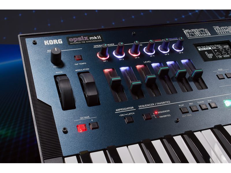 Korg Synthesizer opsix mk II Altered FM Synthesizer mit 37 Tasten