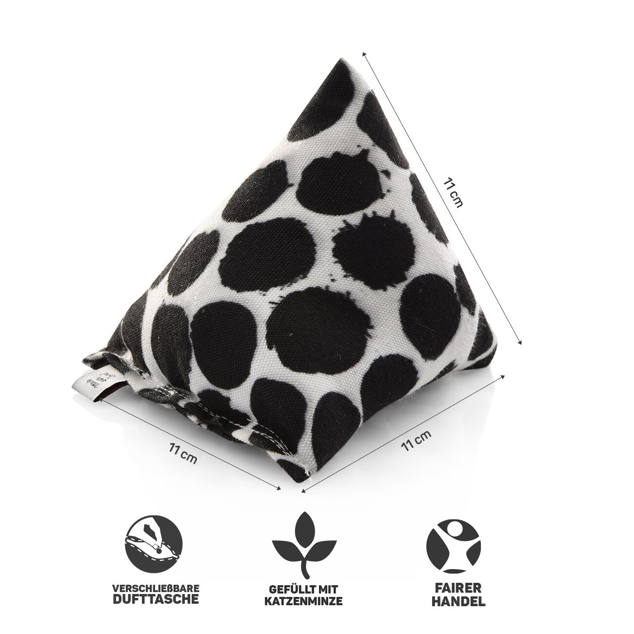 Canadian Cat Company Catnipspielzeug 6x Schmusepyramide Punkte