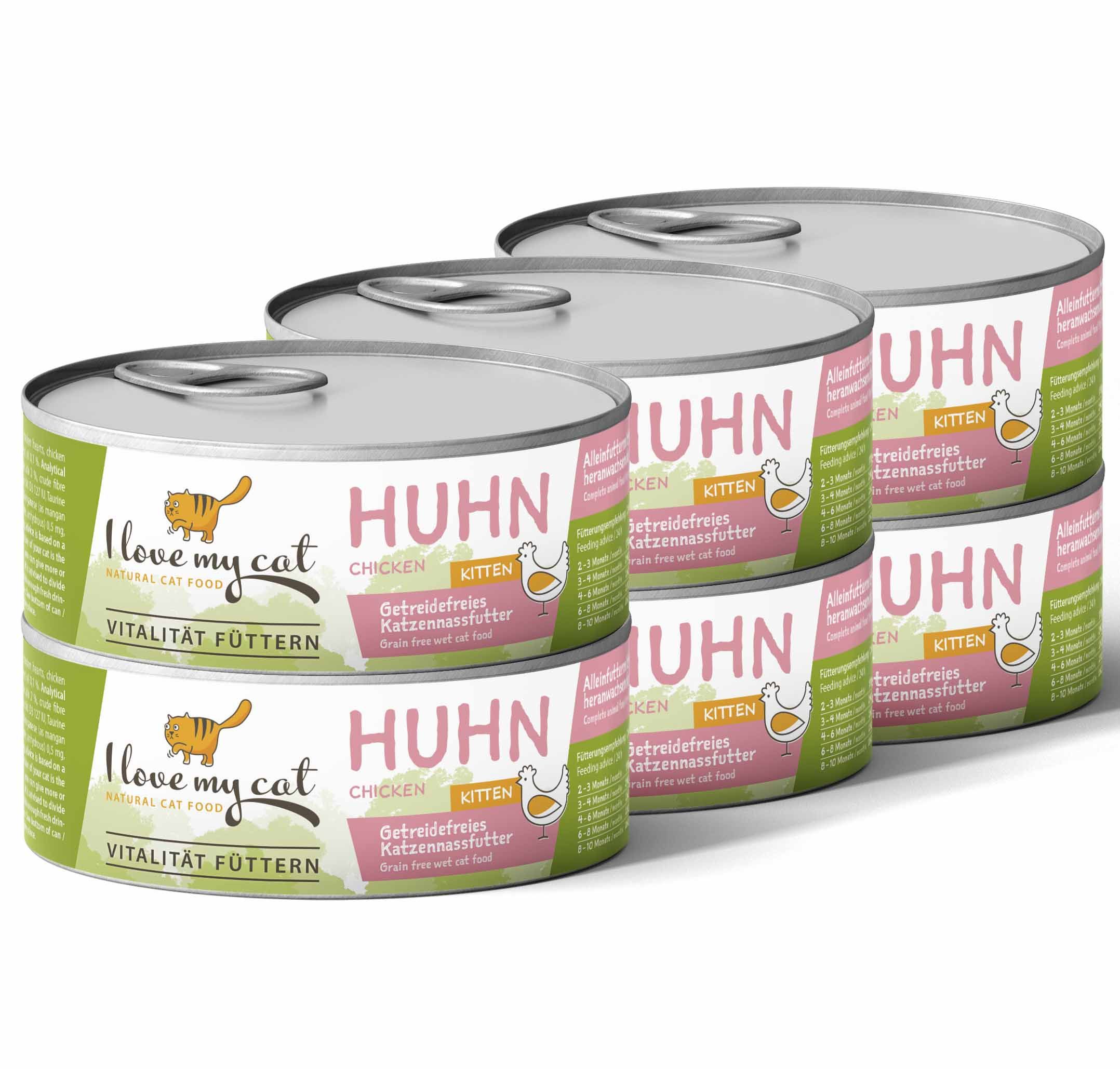 I love my cat Kitten Nassfutter mit Huhn