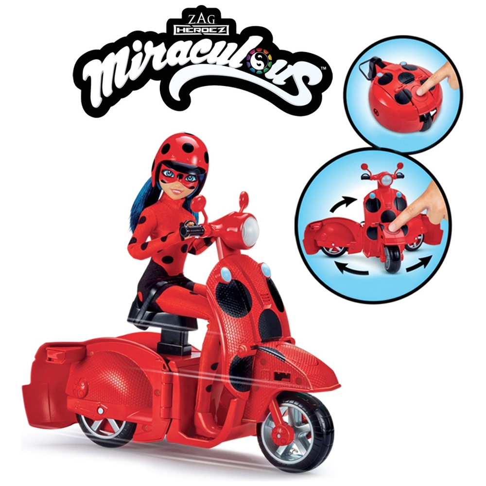 Miraculous Ladybug Scooter mit Puppe