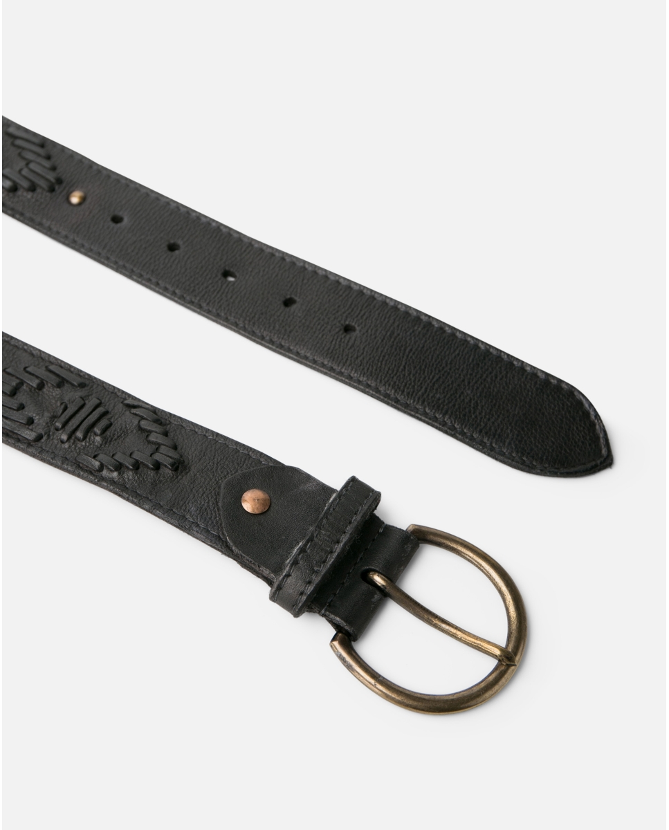 Biba Barcelona Bayron Belt/ Riem Black 85 cm