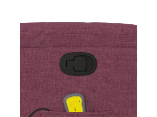 Fauteuil massant inclinable Violet Tissu
