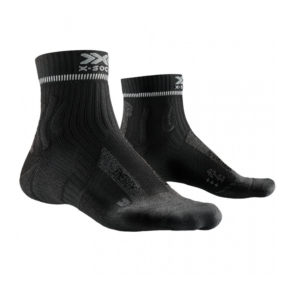 X-Socks MARATHON ENERGY 4.0 - Chaussettes Homme opal blac/dolomite grey