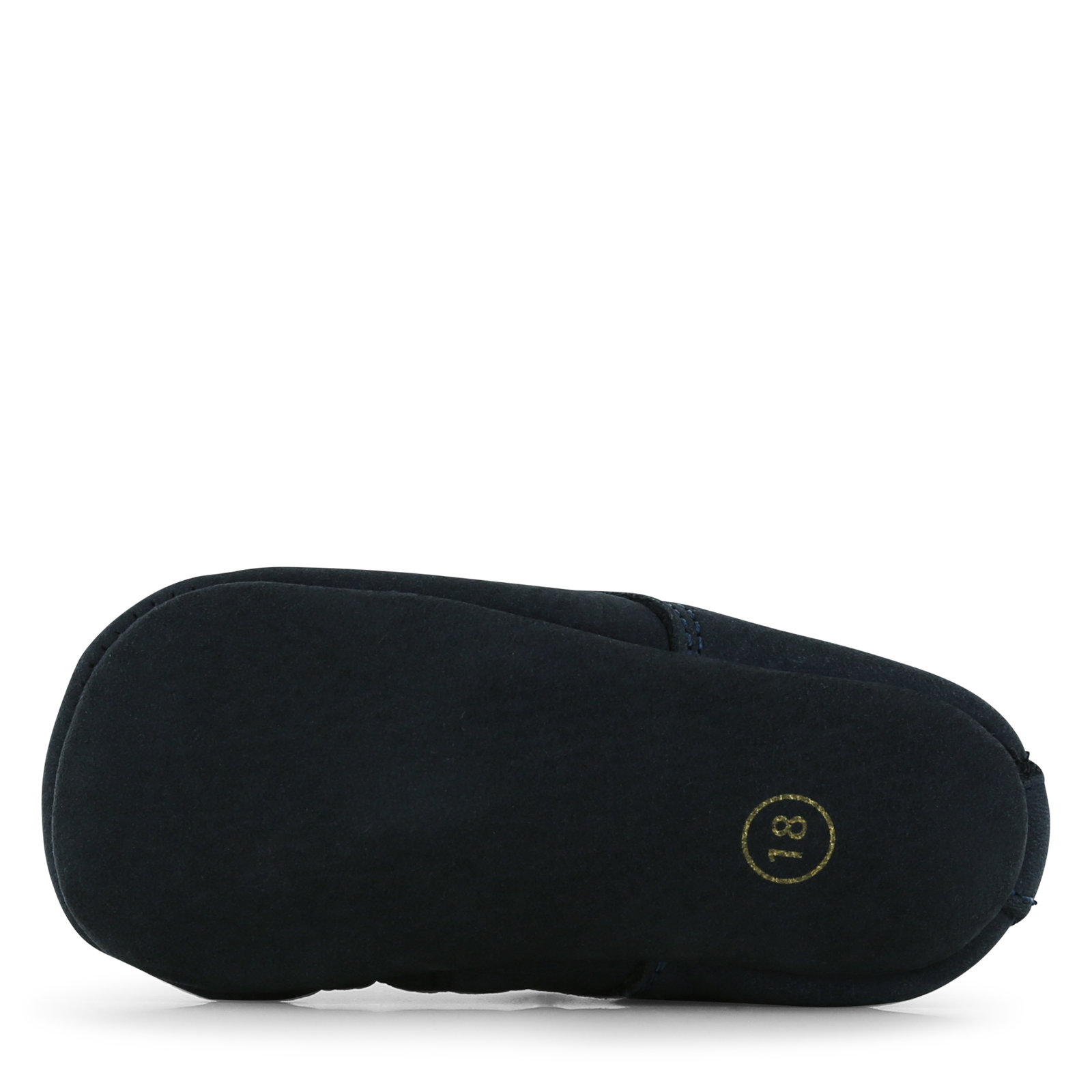Shoesme Newborn donkerblauw leren slofje  | Uni schoenen