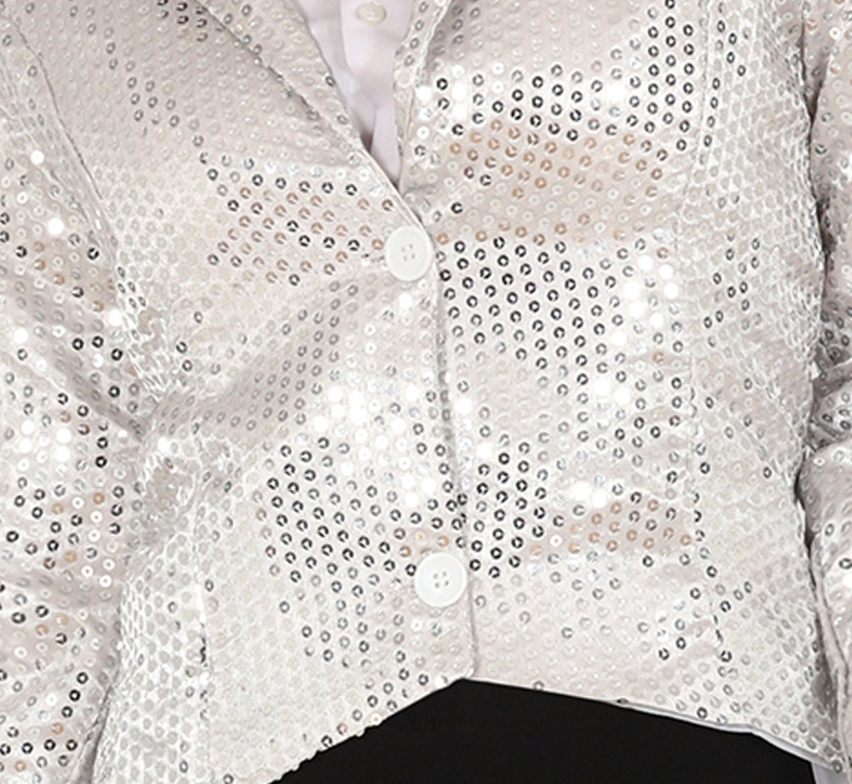Zilveren Blazer Dames Pailletten