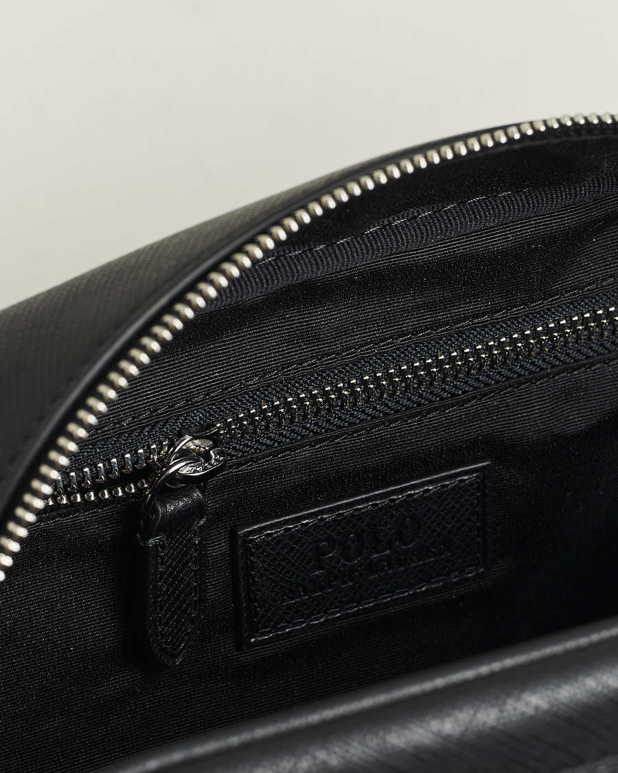 Polo Ralph Lauren Saffiano Leather Washbag Black