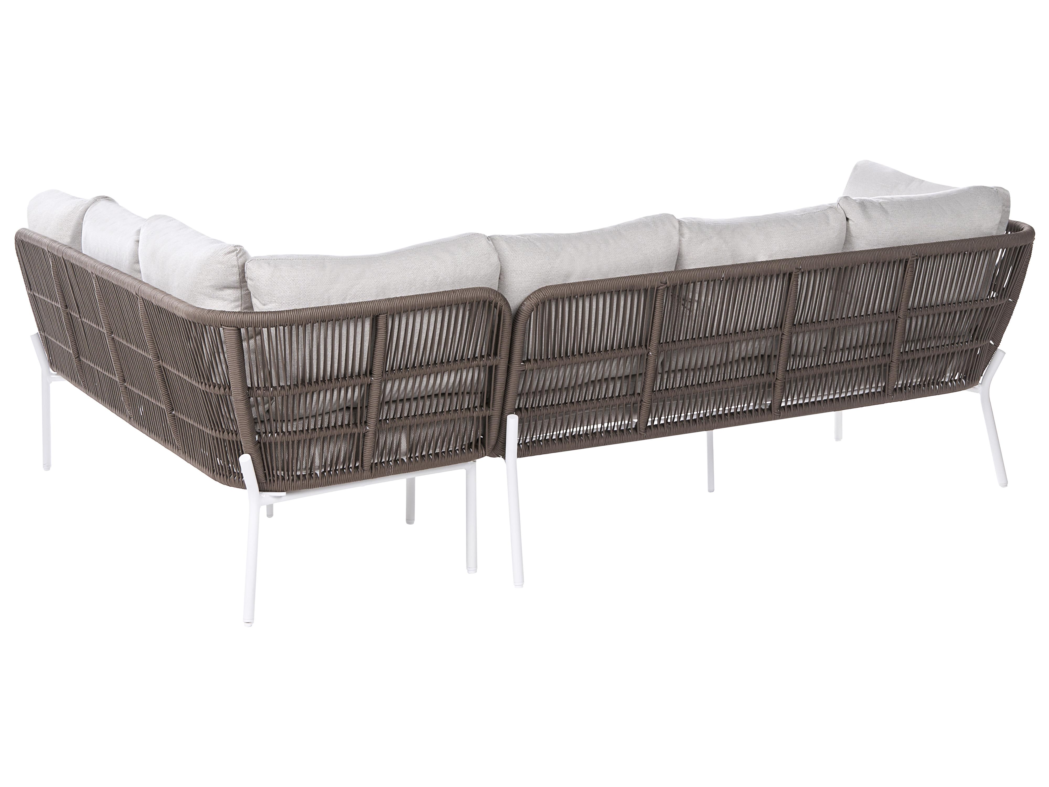 Tuin bankenset 7-zits ROBELLA met tafels Beige