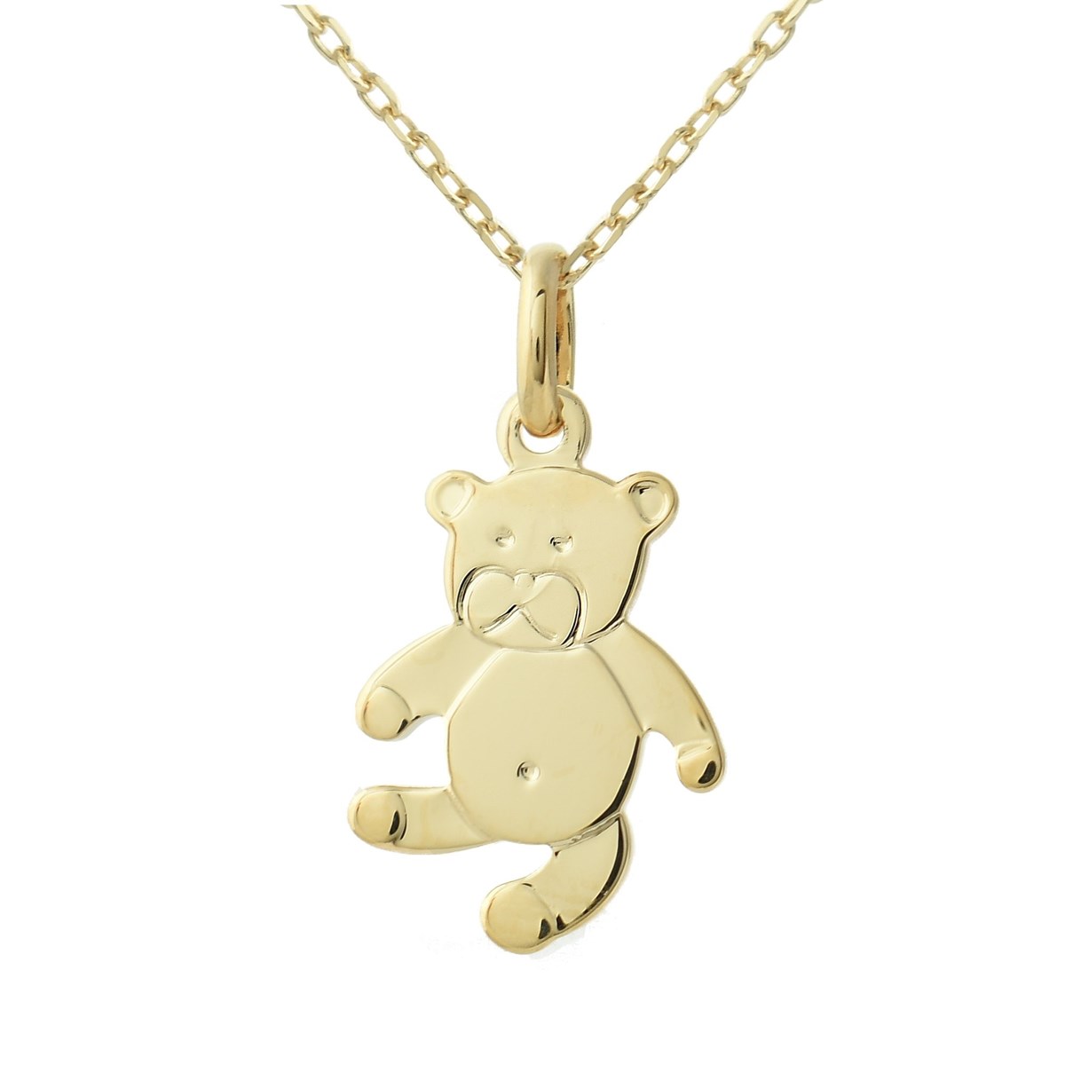 Collier petit ourson Plaqué OR 750 3 microns