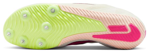 Chaussures d'Athlétisme Unisexe Nike Zoom Rival Sprint Blanc Rose Jaune