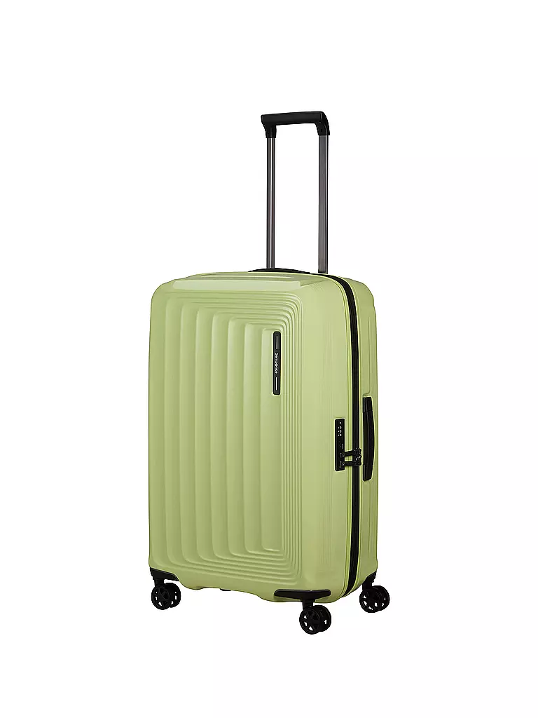 SAMSONITE Trolley  NUON SPINNER 69cm erweiterbar metallic melon  hellgrün