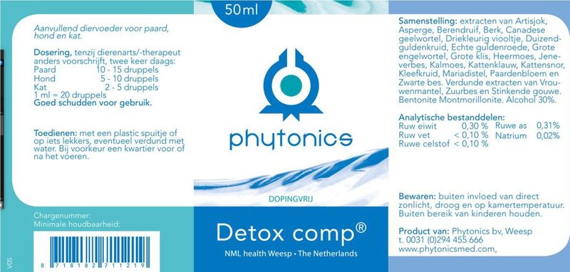 Phytonics - Detox Comp - 50 ml - Dierensupplement
