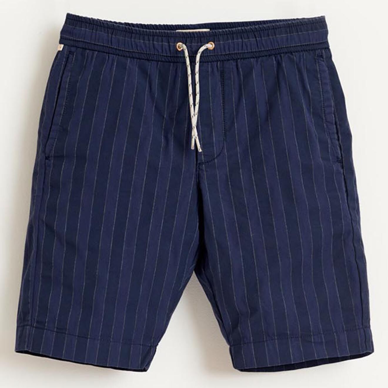 Bellerose Short Pawl en Coton à rayures marine