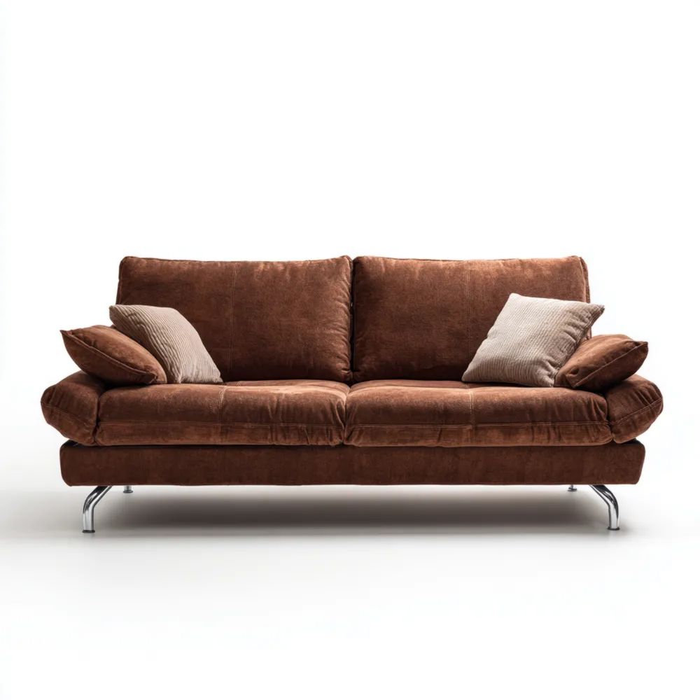 2-Sitzer-Sofa Stoff 180x90x85 cm - Braun - Modernes Design