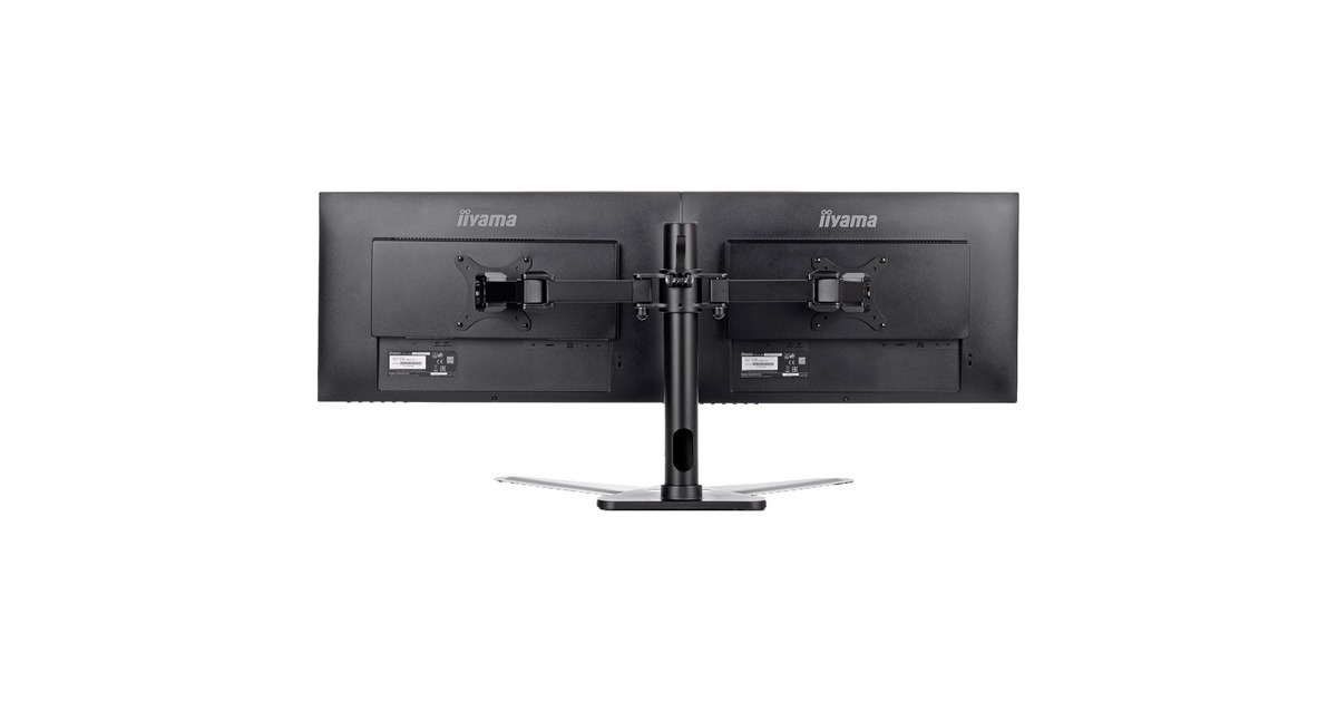 iiyamaDubbele bureausteun standaard DS1002D-B1 voet  (Zwart)