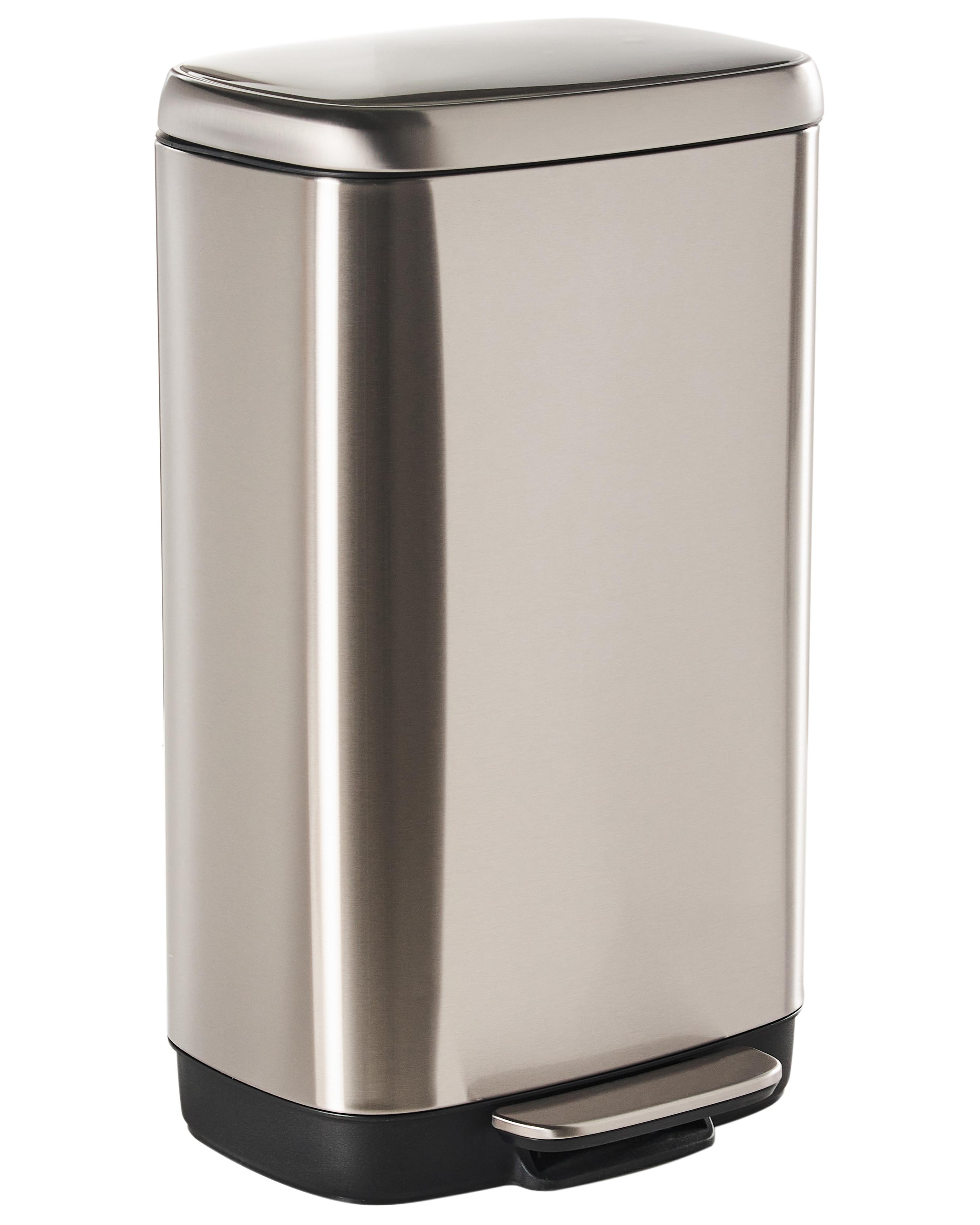 Prullenbak 30 L ECOCOLLECT Metaal Zilver