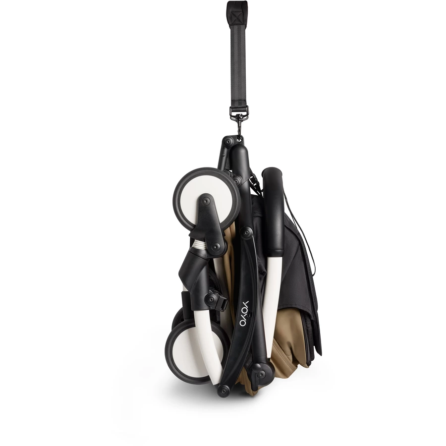 BABYZEN Kinderwagen YOYO2 0+ Black mit Neugeborenenaufsatz Toffee