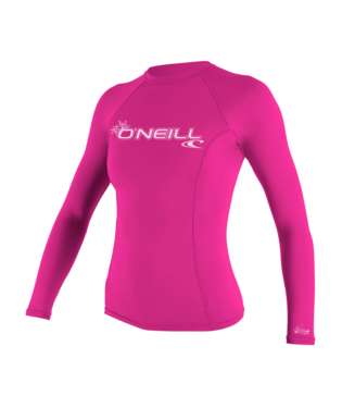 O'Neill Wms Basic Skins L/S Rash Guard FOX pink