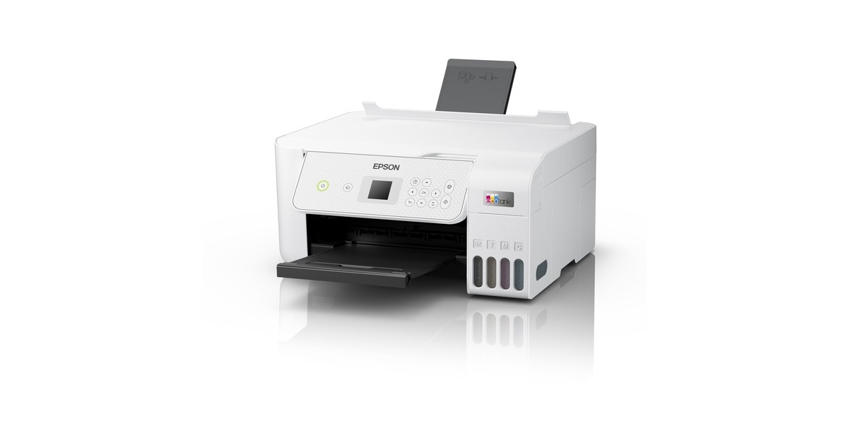 EpsonEcoTank ET-2876 A4 multifunctionele Wi-Fi-printer met inkttank all-in-one inkjetprinter  (Wit, Scannen, Kopiëren, Wi-Fi, inclusief tot 3 jaar inkt)