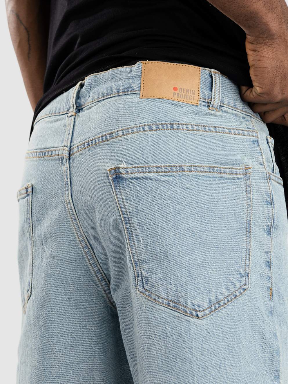 Denim Project Miami Loose Shorts light blue washed