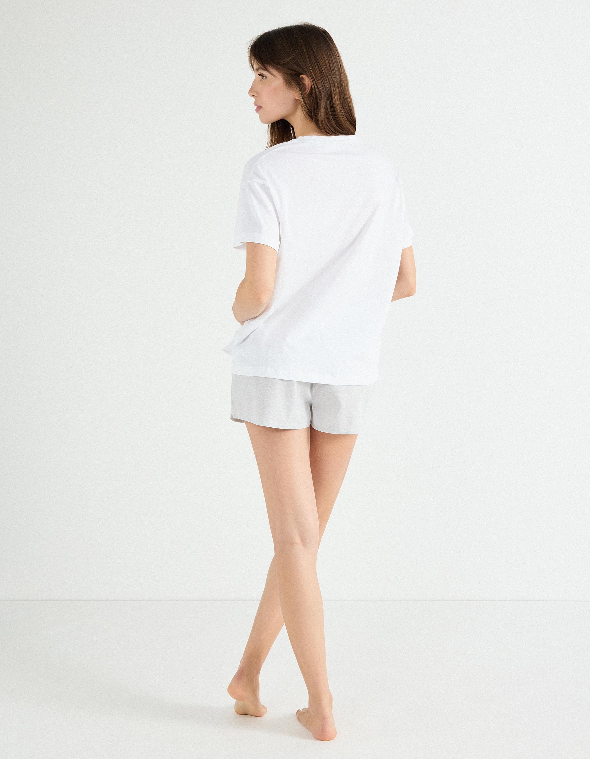 Pijama, Mulher, Branco