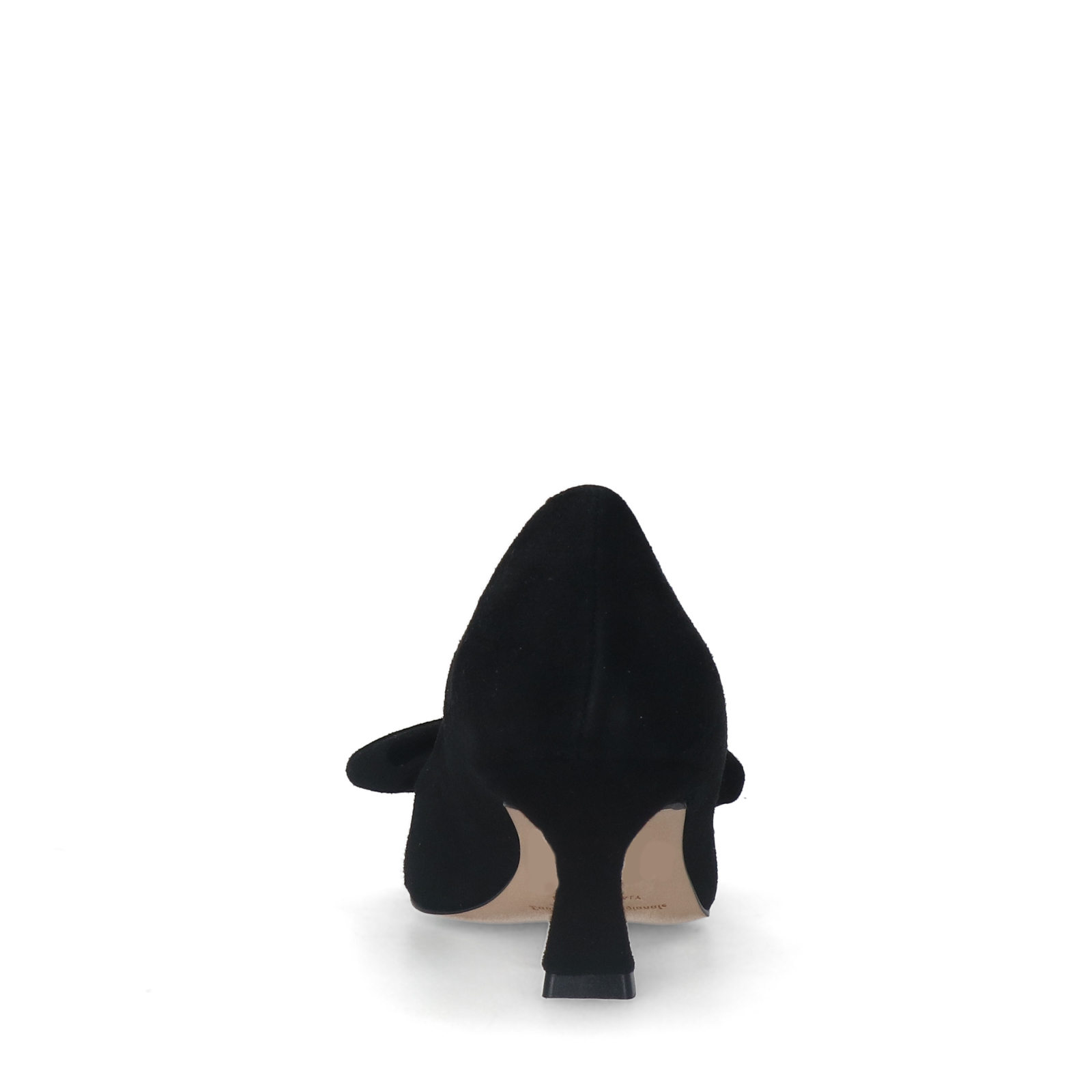 Zwarte leren pumps