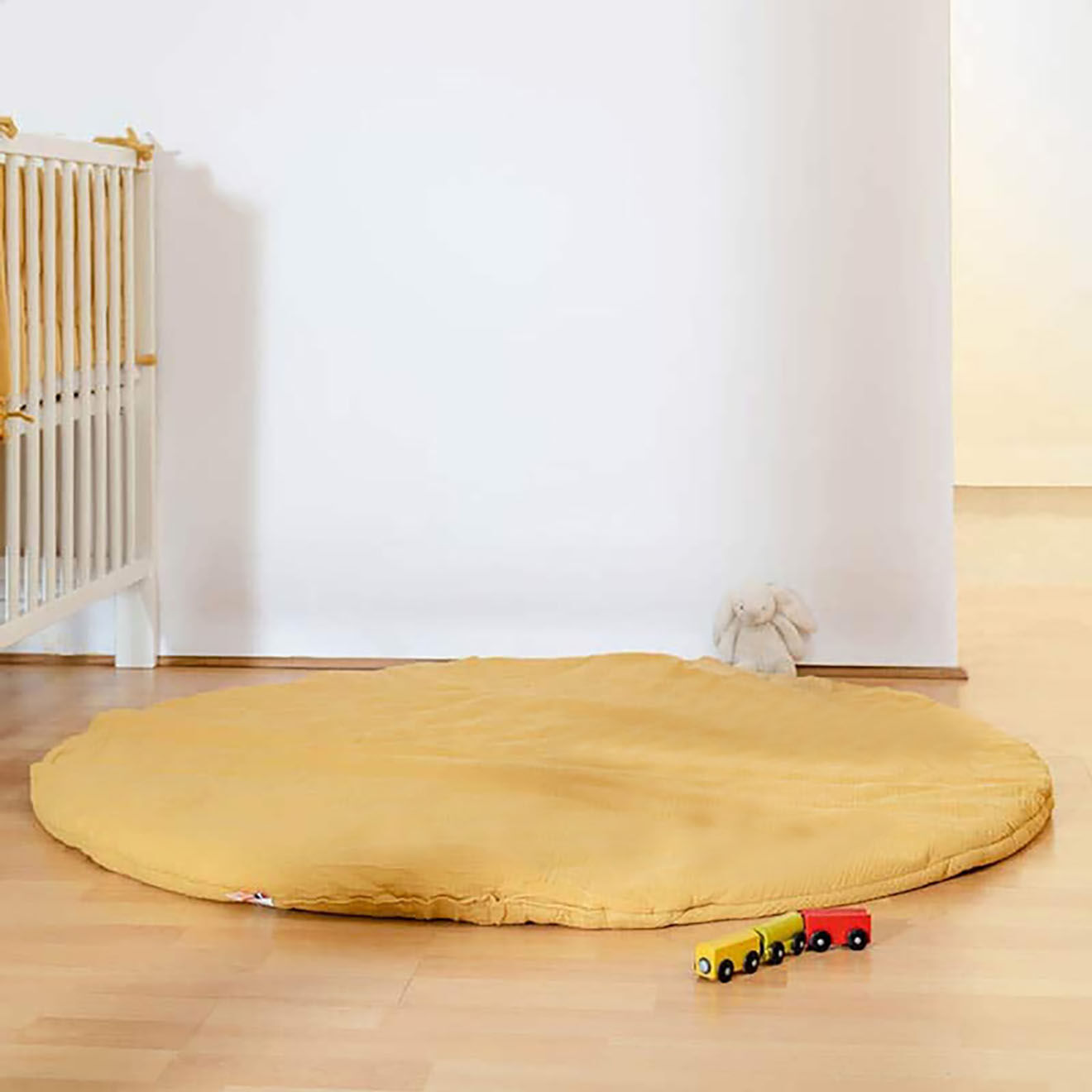 Papate Tapis d'Eveil Havane en Coton Bio honey - 115x115 cm