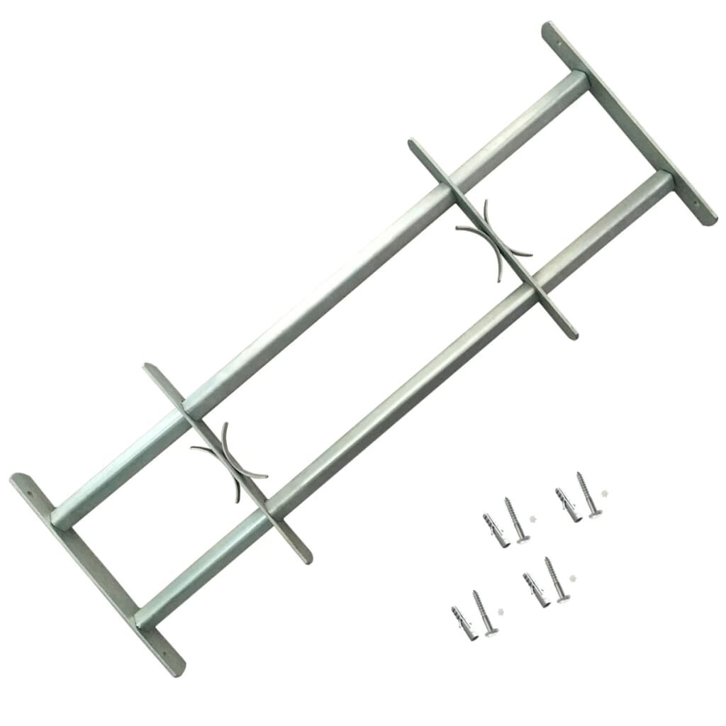 vidaXL Verstelbare raamveiligheidsroosters, 2 stuks, 700-1050 mm