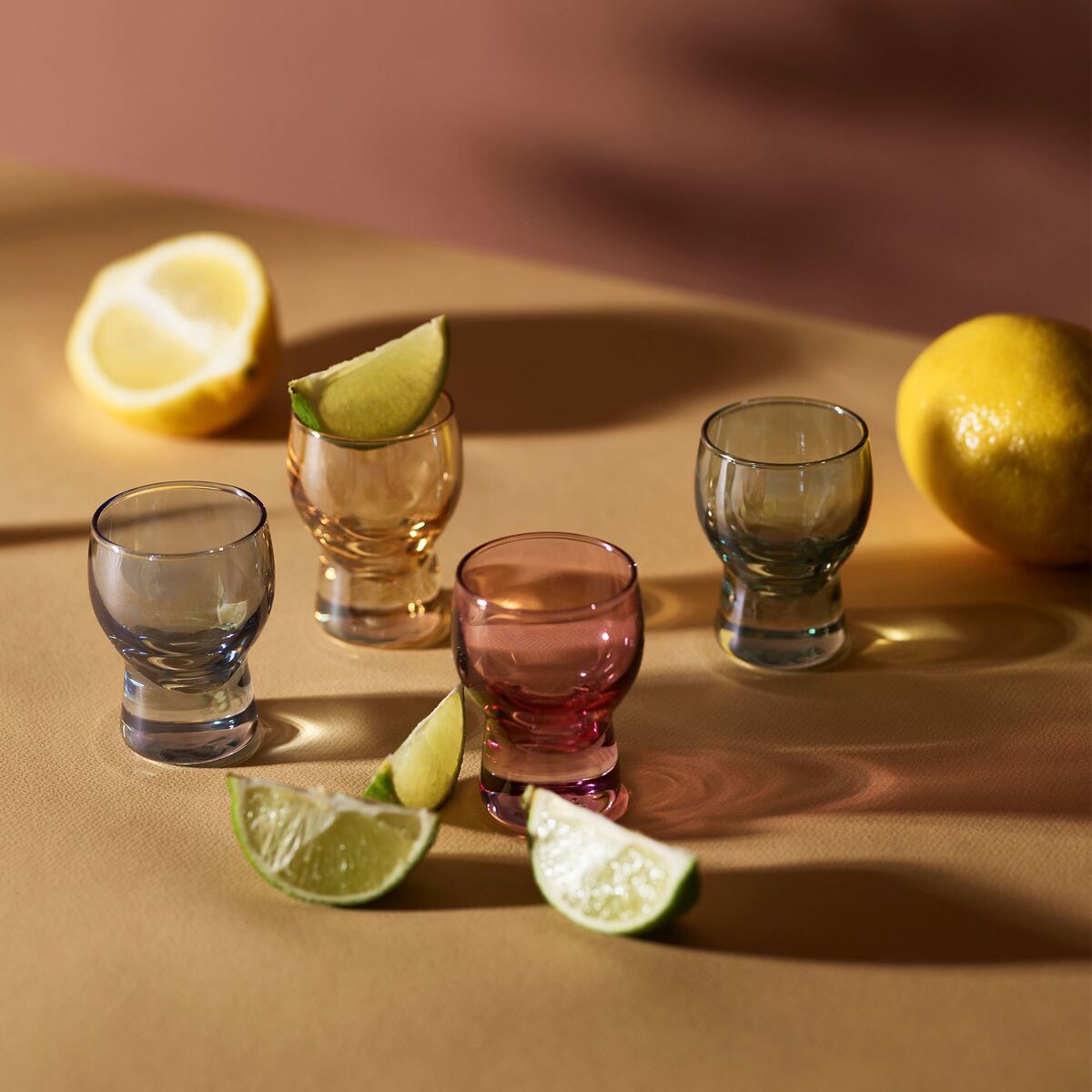 Happy shotglass 4 stk, miks
