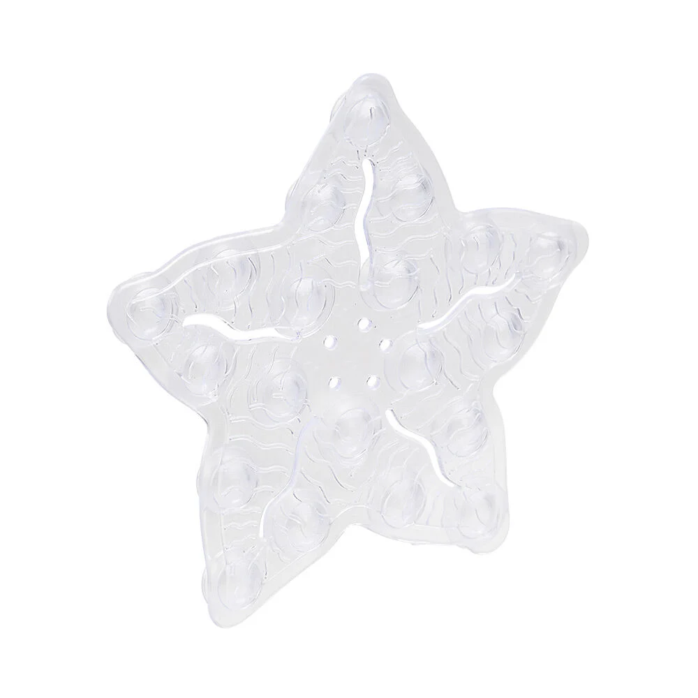 Mini tapis de douche antidérapant forme étoile x6