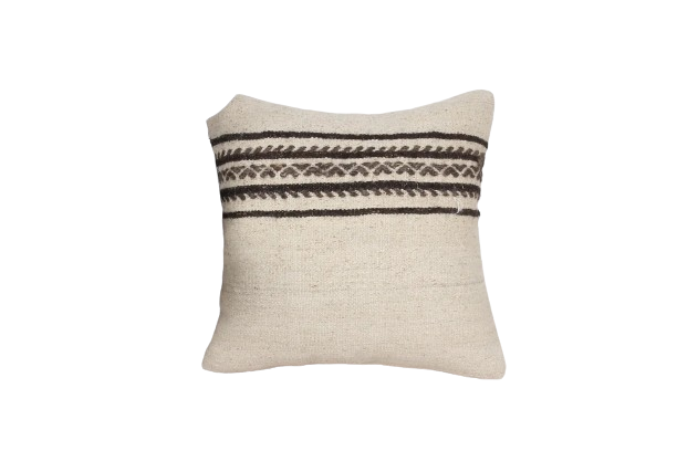 Kussen Kelim Vintage natural brown 45x45