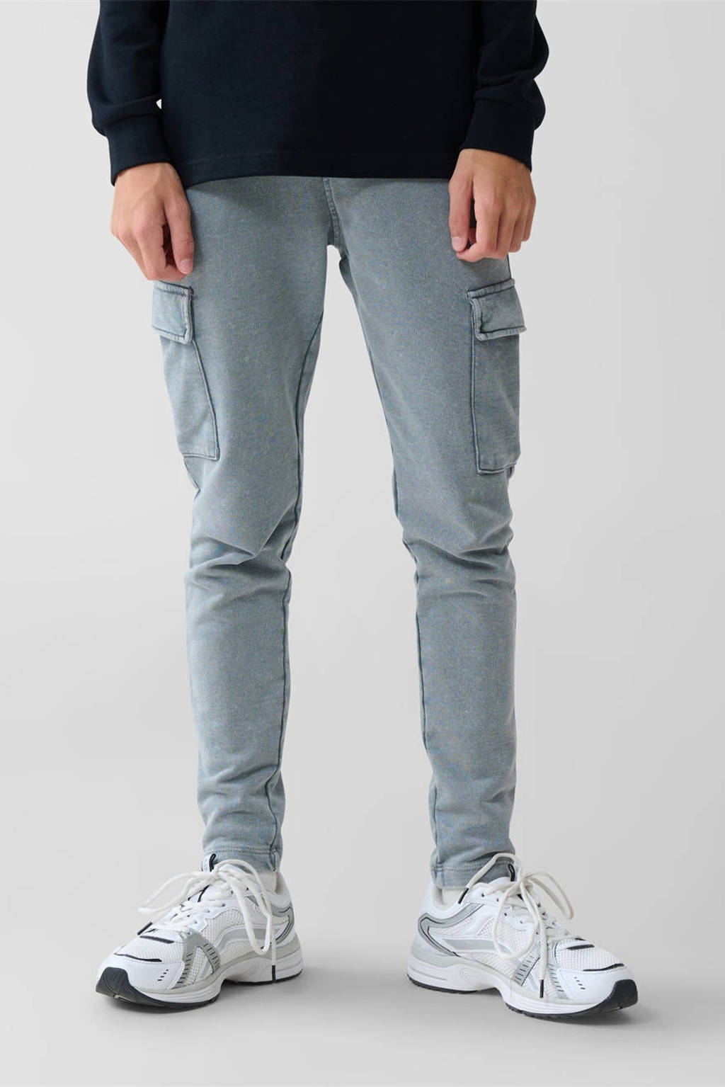 Shoeby relaxed broek grijs