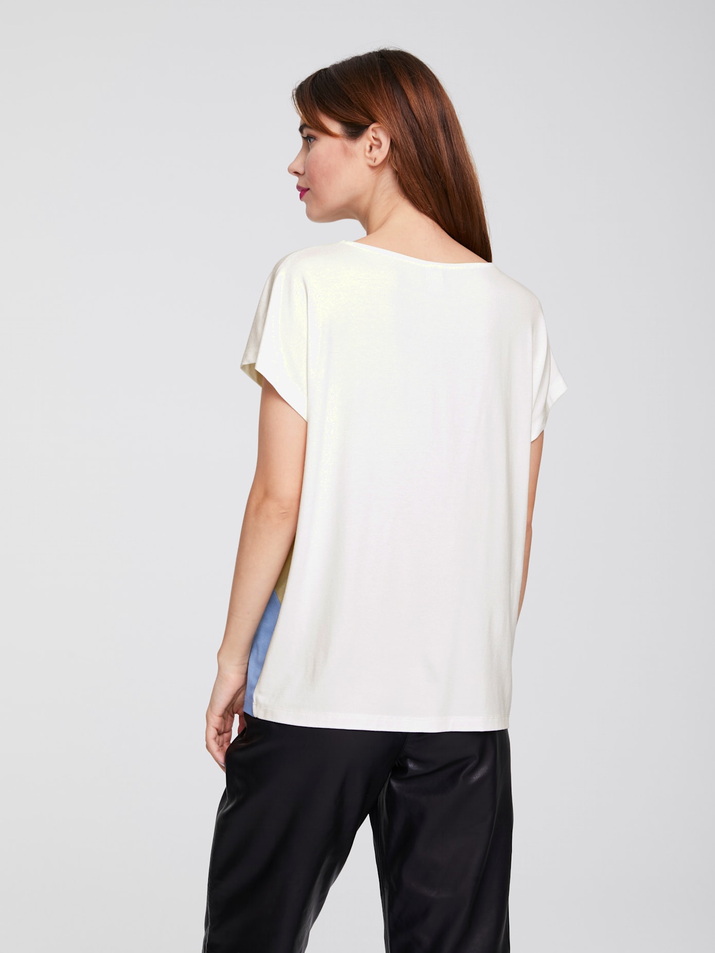 T-shirt à encolure ronde look tendance