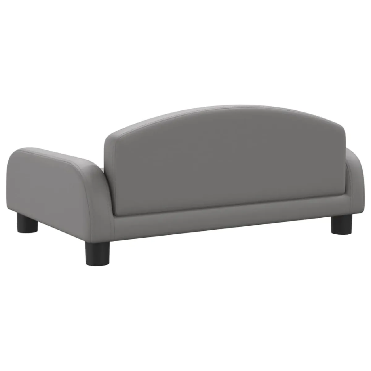 vidaXL Canapé Enfants - Gris Similicuir